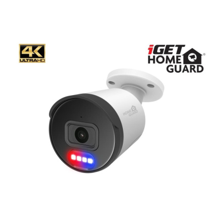 iGET HGNHK938CAM - UltraHD 4K PoE IP kamera, SMART detekce, IP66, zvuk, noční přísvit 40m, ONVIF 2.6, 75020563