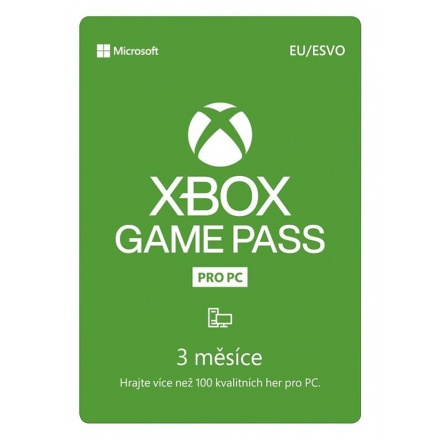 MICROSOFT ESD - PC Game Pass - předplatné na 3 měsíce (EuroZone), QHT-00003