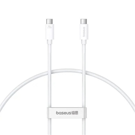 Baseus Superior Series 2 Fast Charging Datový Kabel USB-C - USB-C 240W 1m Moon White, 6932172648787