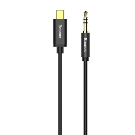 Baseus audio kabel Yiven z USB-C na Jack 3,5mm černý, 6953156262553