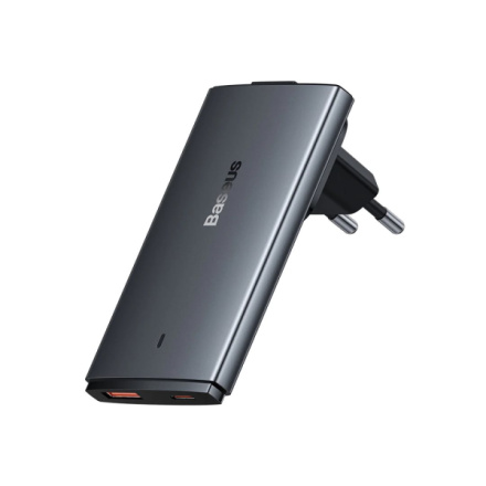 Baseus Nabíječka do sítě GaN5 Pro Ultra Slim USB-C/USB-A 65 W šedá, 6932172618353