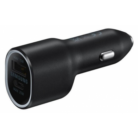 Samsung Duální autonabíječka 40W (USB,USB-C) Black, EP-L4020NBEGEU