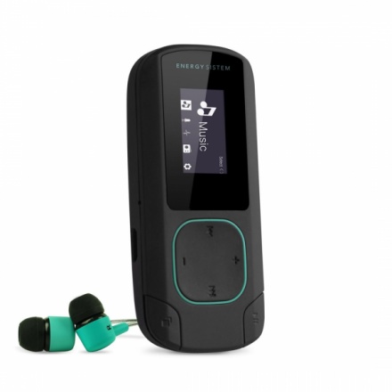 PIONEER Energy Sistem MP3 Clip Bluetooth Mint MP3 přehrávač s Bluetooth, mikro SD, MP3, WMA, WAV, FLAC, FM r, 426508