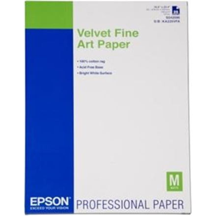 EPSON Velvet Fine Art Paper, DIN A2, 260g/m?, 25 listů, C13S042096