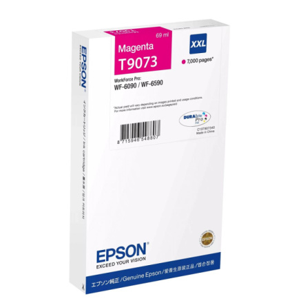 EPSON WF-6xxx Ink Cartridge Magenta XXL, C13T90734N - originální