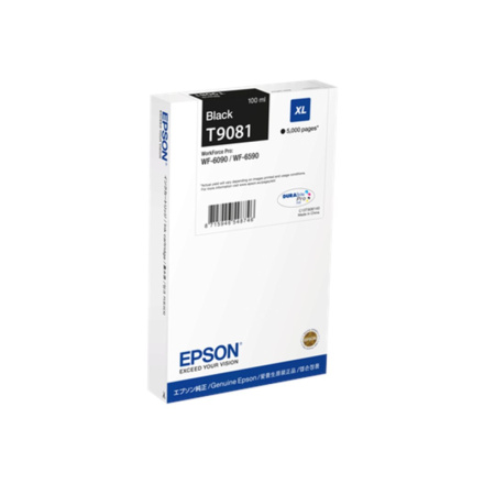 Epson WF-6xxx Ink Cartridge Black XL, C13T90814N - originální