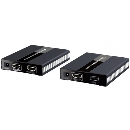 HDMI extender s USB na 60m přes jeden kabel Cat5, khext60-4