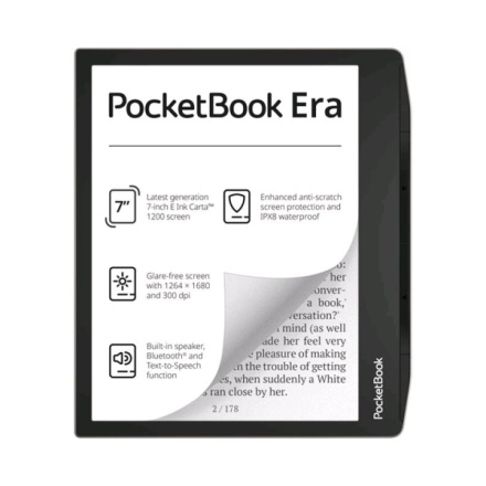 E-book POCKETBOOK 700 ERA, 16GB, Stardust Silver, stříbrný, PB700-U-16-WW
