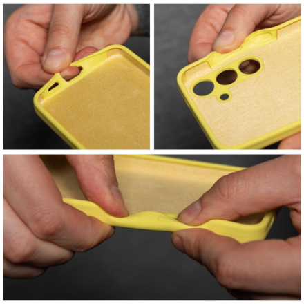 Case SILICONE 2mm for XIAOMI REDMI 13 4G lemon 296716