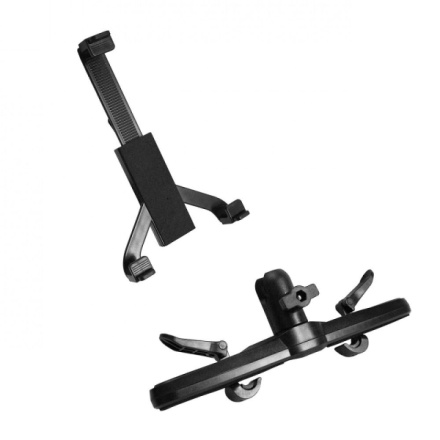 Car holder for tablets - Universal 7" - 10" (2in1 - for windshield and head restraint) (AX-01) black 439695