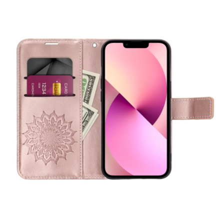 MEZZO Book case for SAMSUNG A53 5G mandala rose gold 450526