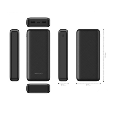 VEGER powerbank 20 000 mAh 2A A20 (W2015) black 521356