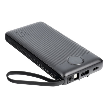 VEGER powerbank 10 000 mAh with built-in cables Micro USB / Type C / Lightning C10 (W1116) black 541942