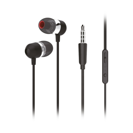 Premium Sound Hi-Fi Earphones Forcell U3 mini jack 3,5mm Black 582552
