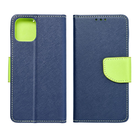 FANCY Book case for  XIAOMI Redmi Note 12 4G navy / lime 591537