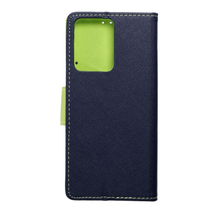 Fancy Book case for  XIAOMI Redmi NOTE 12 PRO 5G navy / lime 591543