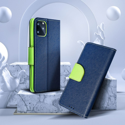 Fancy Book case for  XIAOMI Redmi NOTE 12S navy / lime 592055