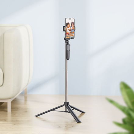 HOCO selfie stick with bluetooth remote control tripod K19 black 592995