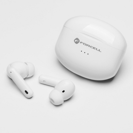 FORCELL F-AUDIO wireless earphones TWS Clear Sound white 593768