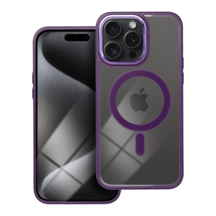 COLOR EDGE MAG COVER case compatible with MagSafe for IPHONE 15 Pro Max deep purple 593894