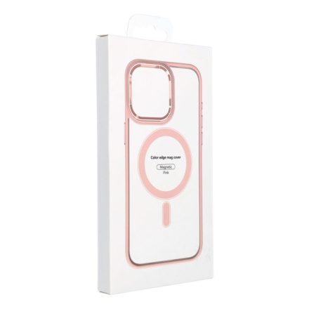 COLOR EDGE MAG COVER case compatible with MagSafe for IPHONE 15 pink 593911