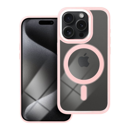 COLOR EDGE MAG COVER case compatible with MagSafe for IPHONE 15 Pro pink 593912