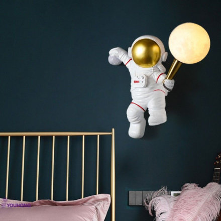 Moon table lamp ASTRONAUT hanging Art Deco (model 3) AMTL 598811