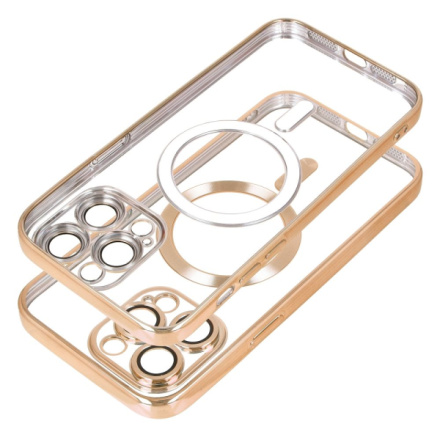 ELECTRO MAG COVER case compatible with MagSafe for SAMSUNG S24 gold 600260