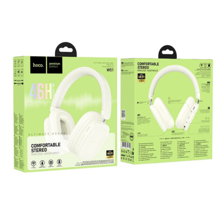 HOCO wireless headphones bluetooth W51 milky white 601442