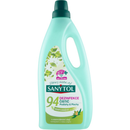 Sanytol Dezinfekce čistič na podlahy plochy 94% rostlinného původu, 1 l