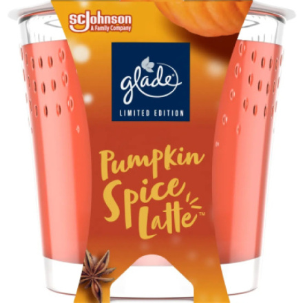 Glade svíčka vonná Pumpkin Spice Latte, 129 g