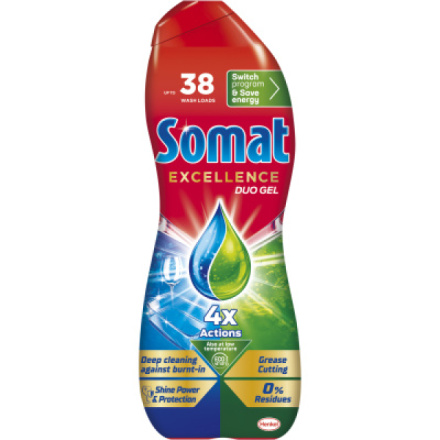 Somat Excellence Duo gel do myčky na mytí nádobí, 684 ml, 38 dávek