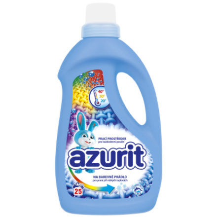 Azurit prací gel na barevné pro praní při nízkých teplotách 25 praní, 1000 ml