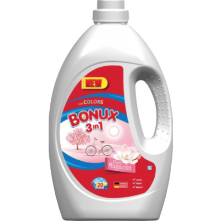 Bonux 3v1 Color Pure Magnolia prací gel, 1,1 l, 20 dávek