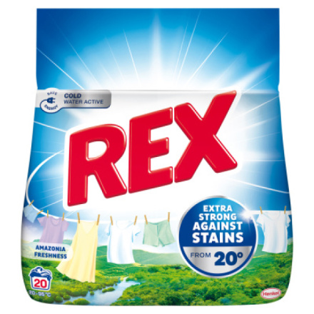 REX prací prášek Amazonia Freshness 20 praní, 1,1kg
