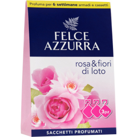 Felce Azzurra vonné sáčky Rosa & Fiori di loto, 3 ks