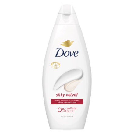 Dove Silky Velvet sprchový gel, 250 ml