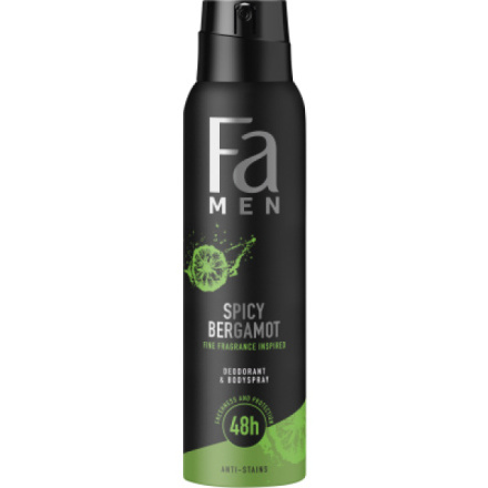 Fa Men Spicy Bergamot deodorant ve spreji, 150 ml