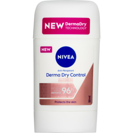 Nivea Derma Dry Control tuhý antiperspirant, 50 ml, deostick