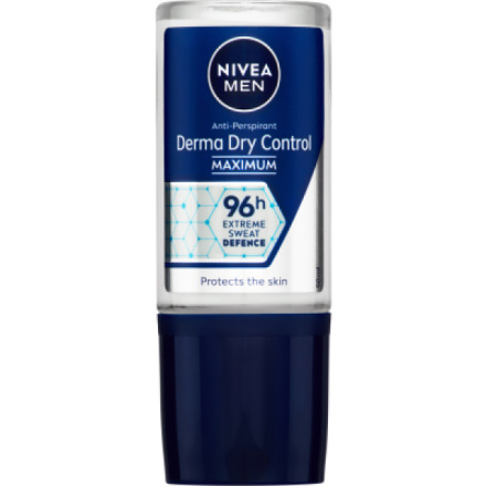 Nivea Men Derma Dry Control kuličkový antiperspirant, 50 ml