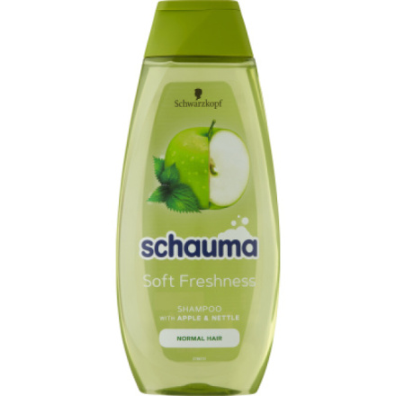 Schauma Soft Freshness šampon jablko a kopřivy pro normální vlasy, 400 ml
