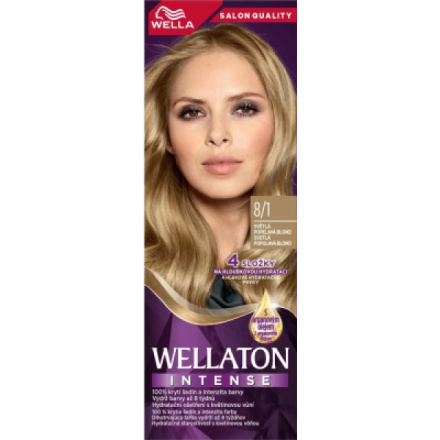 Wella barva na vlasy Wellaton Intense 8/1 světlá popelavá blond, 110 ml