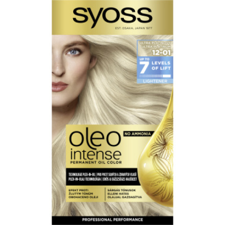 Syoss Oleo Intense olejová barva na vlasy 12-01 Ultra platinový