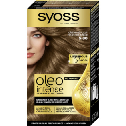 Syoss Oleo Intense olejová barva na vlasy 6-80 Oříškově plavý