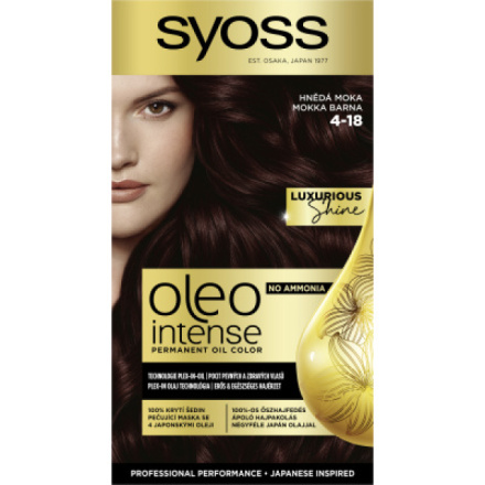 Syoss Oleo Intense olejová barva na vlasy 4-18 Hnědá moka
