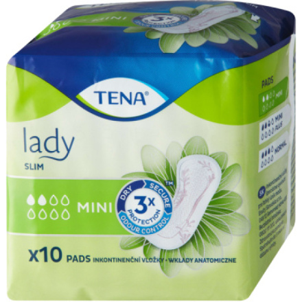 Tena Lady Slim Mini slipové inkontinenční vložky, 10 ks