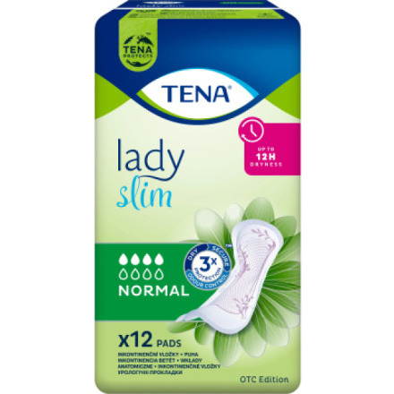 Tena Lady Slim Normal slipové inkontinenční vložky, 12 ks