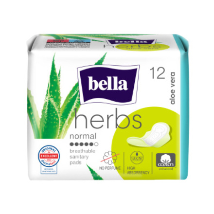 Bella Herbs Aloe Vera dámské vložky, 12 ks