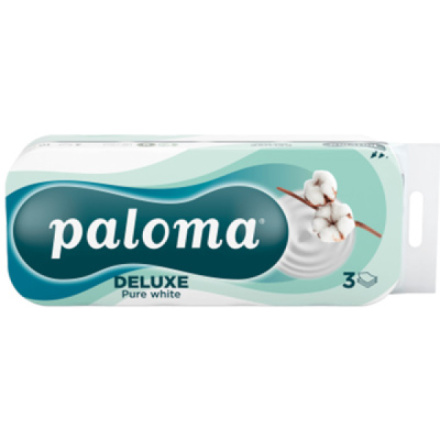 Paloma 3vrstvý toaletní papír Pure White, 10 rolí