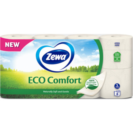Zewa ECO Comfort 3vrstvý toaletní papír, 19,3 m, 8 rolí